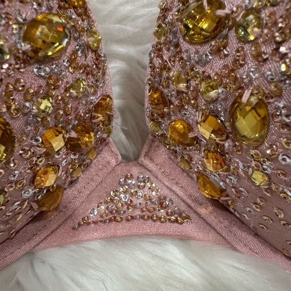 Rare Discontinued Crystal Pink Bombshell Victorias Secret Swim top - Picture 8 of 14